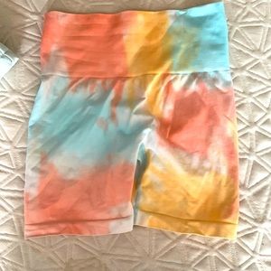 Amazon Tie Dye Workout Shorts